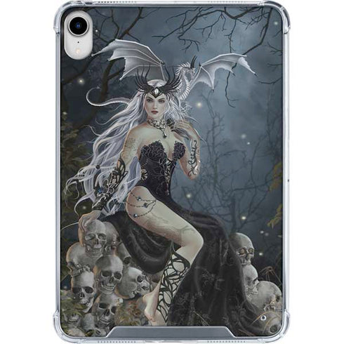 Gothic Queen with Silver Dragon by Nene Thomas iPad 11th Gen (2025) Clear Case