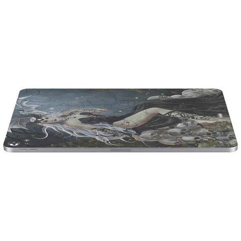 Gothic Queen with Silver Dragon by Nene Thomas Apple iPad Air Skin