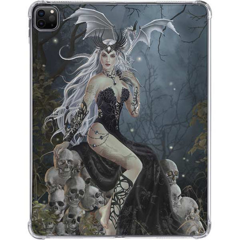 Gothic Queen with Silver Dragon by Nene Thomas iPad Pro 11in (2024) Clear Case