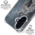Gothic Queen with Silver Dragon by Nene Thomas iPhone 16 Clear Case