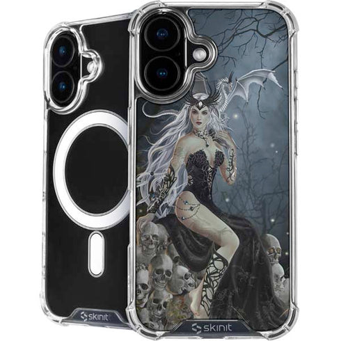 Gothic Queen with Silver Dragon by Nene Thomas iPhone 16 Plus MagSafe Case