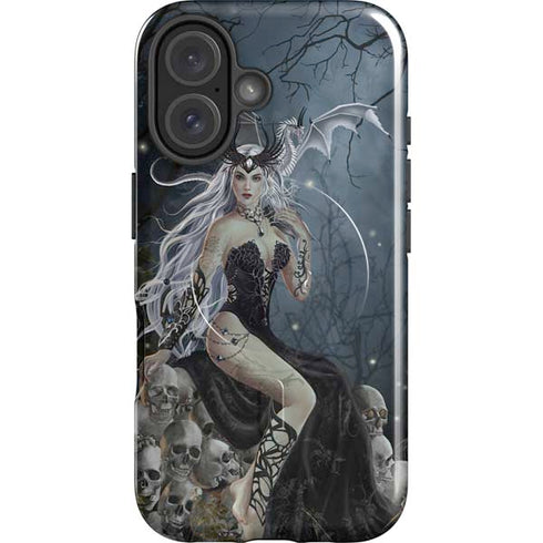 Gothic Queen with Silver Dragon by Nene Thomas iPhone 16 Plus Magsafe Impact Case