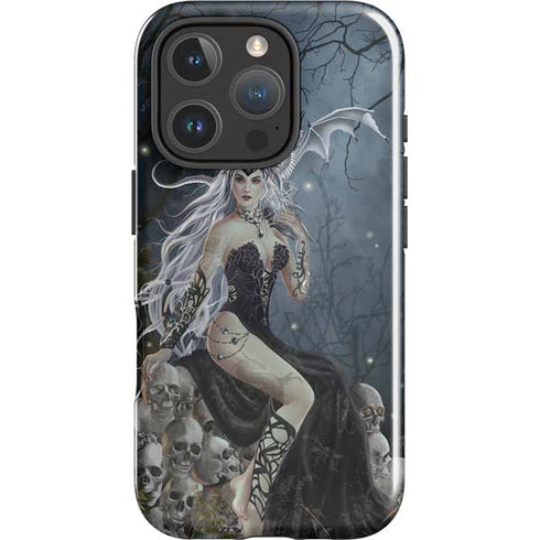 Gothic Queen with Silver Dragon by Nene Thomas iPhone 16 Pro Impact Case