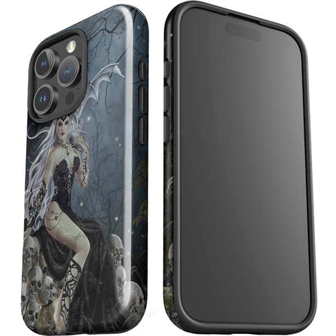 Gothic Queen with Silver Dragon by Nene Thomas iPhone 16 Pro Impact Case