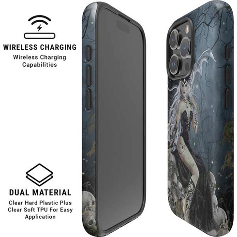 Gothic Queen with Silver Dragon by Nene Thomas iPhone 16 Pro Magsafe Impact Case
