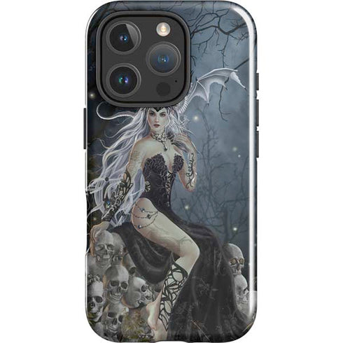 Gothic Queen with Silver Dragon by Nene Thomas iPhone 16 Pro Max Impact Case