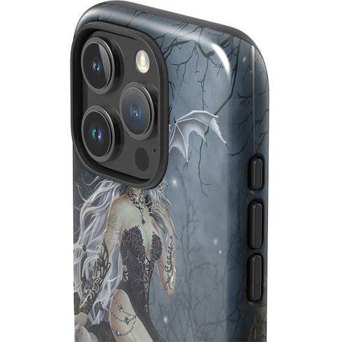 Gothic Queen with Silver Dragon by Nene Thomas iPhone 16 Pro Max Impact Case
