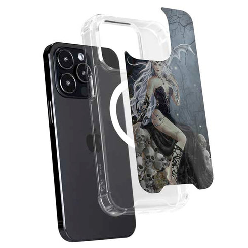 Gothic Queen with Silver Dragon by Nene Thomas iPhone 16 Pro Max MagSafe Case