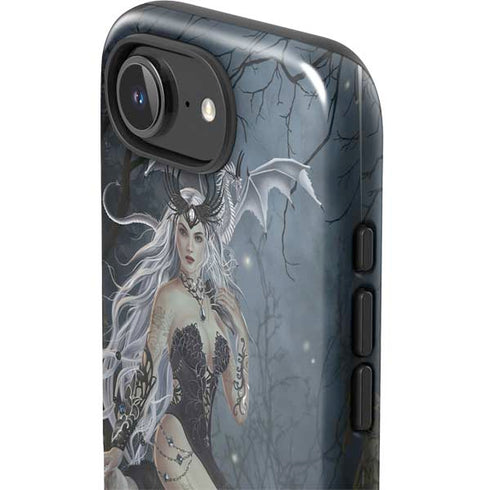 Gothic Queen with Silver Dragon by Nene Thomas iPhone 16e Impact Case
