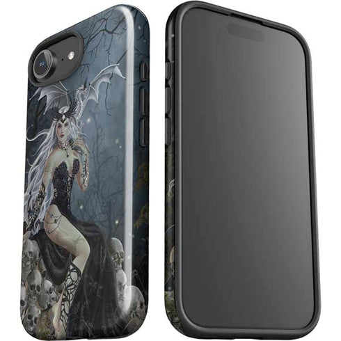 Gothic Queen with Silver Dragon by Nene Thomas iPhone 16e Impact Case