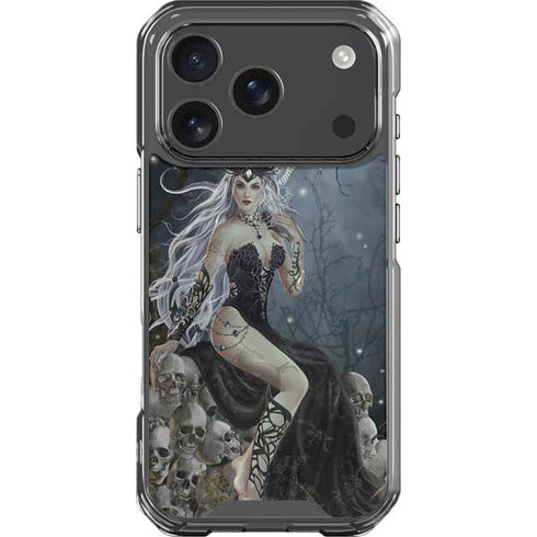 Gothic Queen with Silver Dragon by Nene Thomas iPhone 18 Pro Clear Case