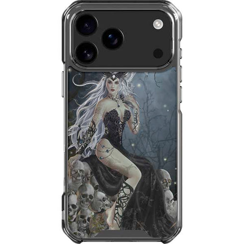 Gothic Queen with Silver Dragon by Nene Thomas iPhone 18 Pro Max Clear Case