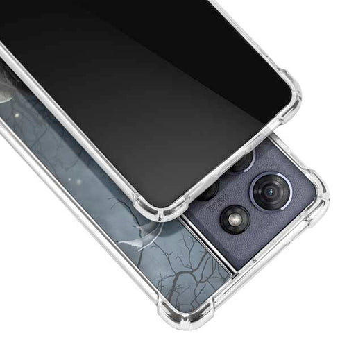 Gothic Queen with Silver Dragon by Nene Thomas Moto G 5G (2025) Clear Case