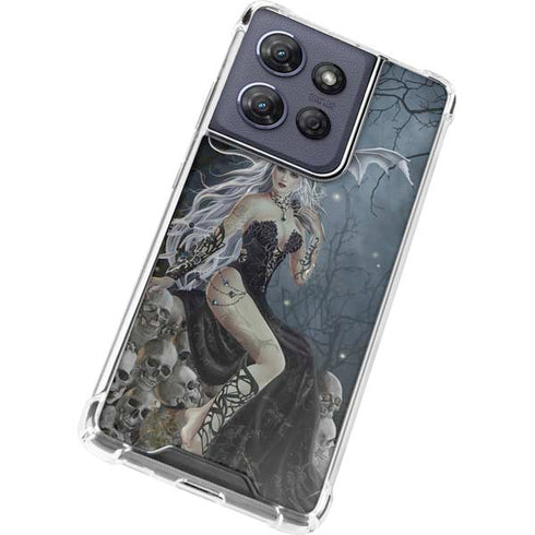 Gothic Queen with Silver Dragon by Nene Thomas Moto G Play 5G (2025) Clear Case