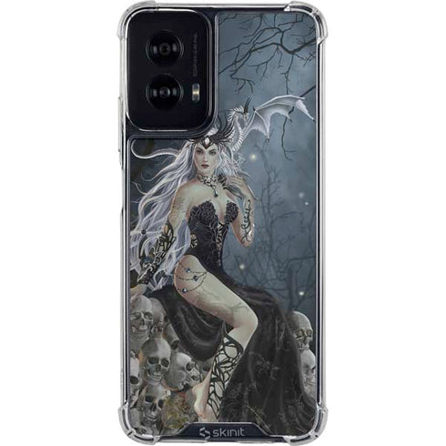 Gothic Queen with Silver Dragon by Nene Thomas Moto G Power 5G (2024) Clear Case