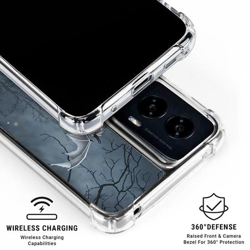 Gothic Queen with Silver Dragon by Nene Thomas Moto G Power 5G (2024) Clear Case