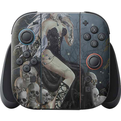 Gothic Queen with Silver Dragon by Nene Thomas Nintendo Switch 2 (2025) Joy-Con Controller Skin