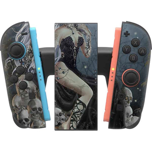 Gothic Queen with Silver Dragon by Nene Thomas Nintendo Switch 2 (2025) Joy-Con Controller Skin