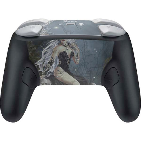 Gothic Queen with Silver Dragon by Nene Thomas Nintendo Switch 2 (2025) Pro Controller Skin