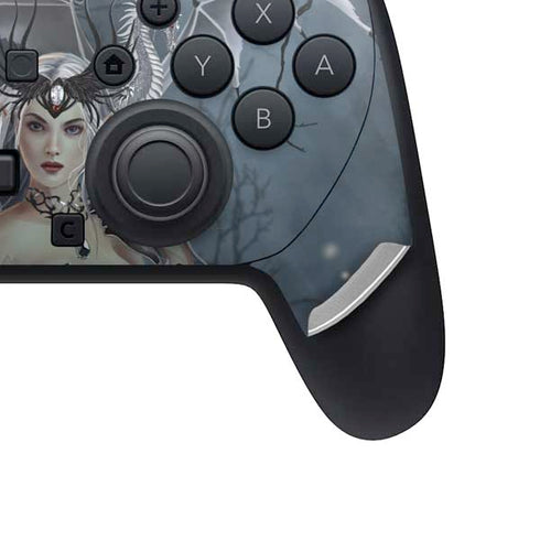 Gothic Queen with Silver Dragon by Nene Thomas Nintendo Switch 2 (2025) Pro Controller Skin