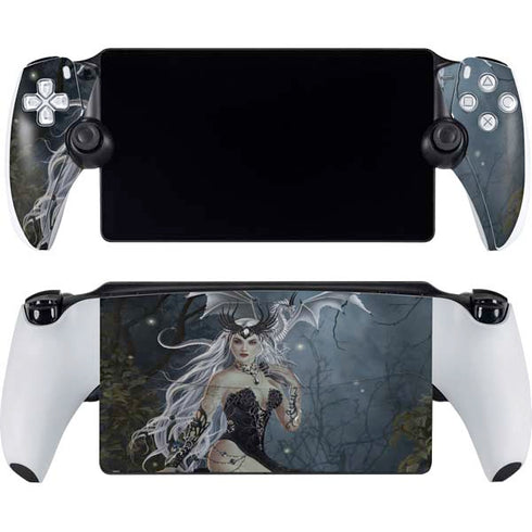 Gothic Queen with Silver Dragon by Nene Thomas PlayStation Portal Remote Player Skin