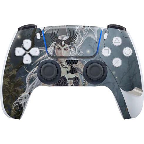 Gothic Queen with Silver Dragon by Nene Thomas PS5 Pro Bundle Skin