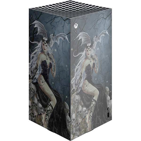 Gothic Queen with Silver Dragon by Nene Thomas XBox Series X Digital Edition Console Skin