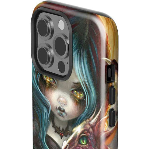 Gothic Vampire Fairy with Dragon & Skulls by Jasmine Becket-Griffith iPhone 15 Pro Impact Case