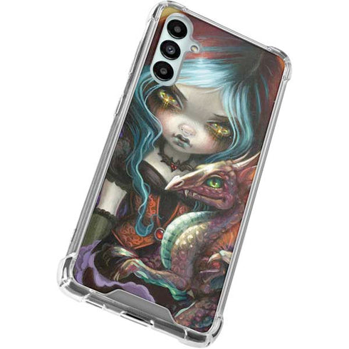 Gothic Vampire Fairy with Dragon & Skulls by Jasmine Becket-Griffith Gabb Phone 4 Clear Case