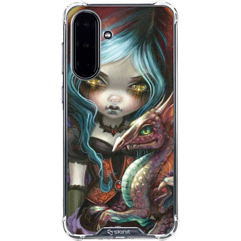 Gothic Vampire Fairy with Dragon & Skulls by Jasmine Becket-Griffith Galaxy A36 5G Clear Case