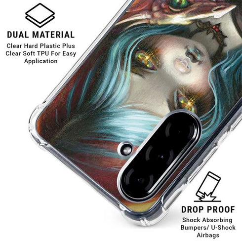 Gothic Vampire Fairy with Dragon & Skulls by Jasmine Becket-Griffith Galaxy A36 5G Clear Case