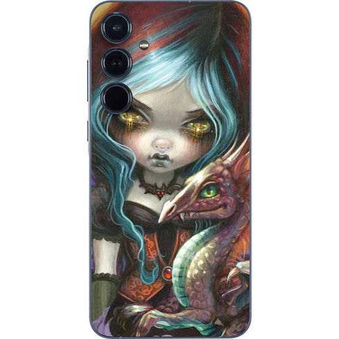 Gothic Vampire Fairy with Dragon & Skulls by Jasmine Becket-Griffith Galaxy A55 5G Skin