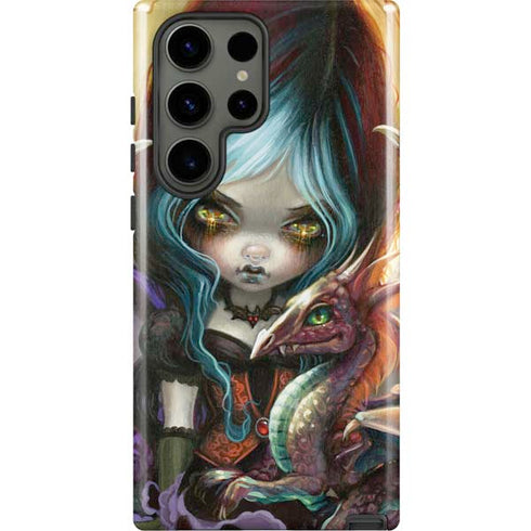 Gothic Vampire Fairy with Dragon & Skulls by Jasmine Becket-Griffith Galaxy S23 Ultra Pro Case
