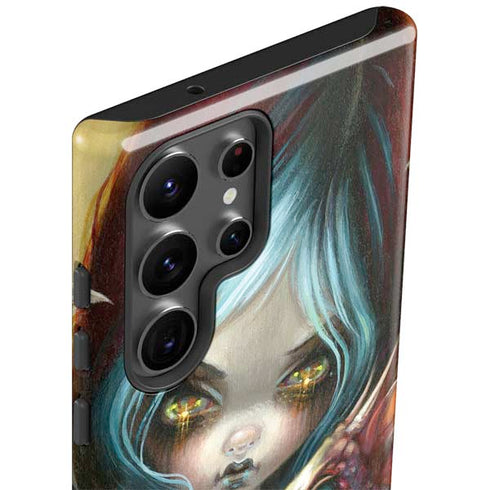 Gothic Vampire Fairy with Dragon & Skulls by Jasmine Becket-Griffith Galaxy S23 Ultra Pro Case