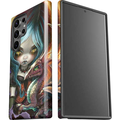 Gothic Vampire Fairy with Dragon & Skulls by Jasmine Becket-Griffith Galaxy S23 Ultra Pro Case
