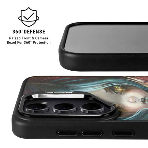 Gothic Vampire Fairy with Dragon & Skulls by Jasmine Becket-Griffith Galaxy S24 FE Kickstand Case