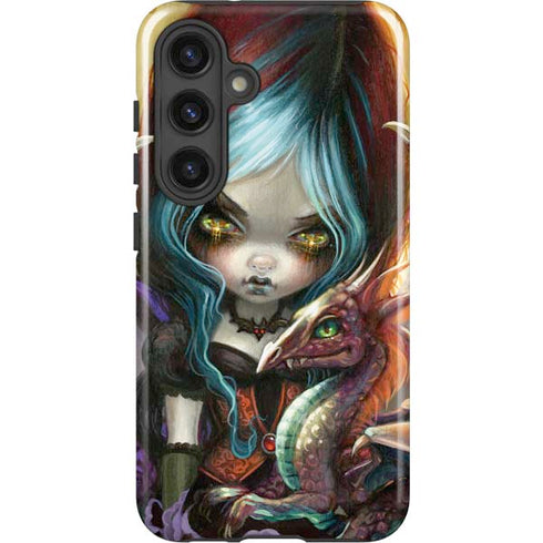 Gothic Vampire Fairy with Dragon & Skulls by Jasmine Becket-Griffith Galaxy S25 Plus Impact Case