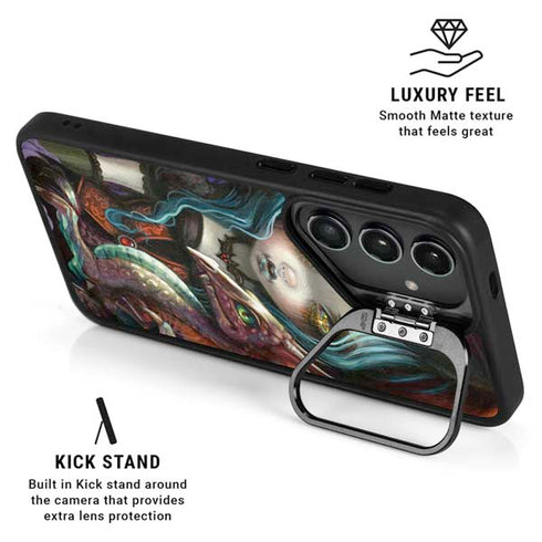 Gothic Vampire Fairy with Dragon & Skulls by Jasmine Becket-Griffith Galaxy S25 Ultra Kickstand Case