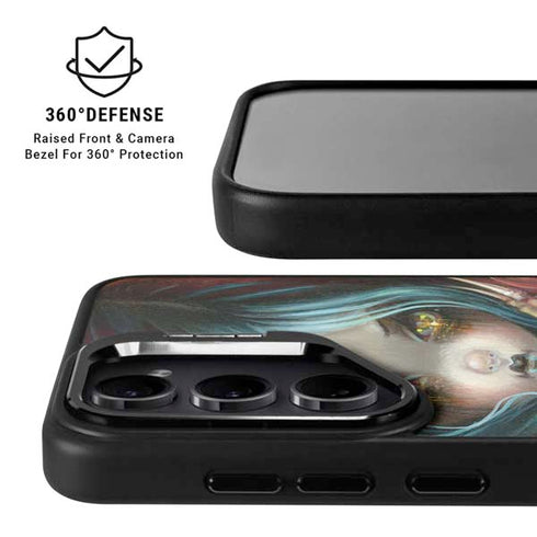 Gothic Vampire Fairy with Dragon & Skulls by Jasmine Becket-Griffith Galaxy S24 Ultra Kickstand Case