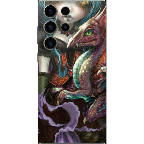 Gothic Vampire Fairy with Dragon & Skulls by Jasmine Becket-Griffith Galaxy S25 Ultra Skin
