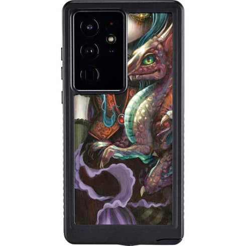 Gothic Vampire Fairy with Dragon & Skulls by Jasmine Becket-Griffith Galaxy Cases