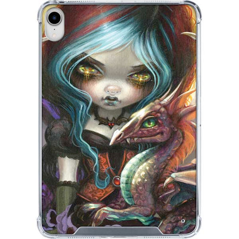 Gothic Vampire Fairy with Dragon & Skulls by Jasmine Becket-Griffith iPad 11th Gen (2025) Clear Case