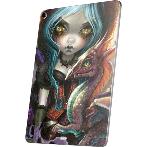 Gothic Vampire Fairy with Dragon & Skulls by Jasmine Becket-Griffith Apple iPad Air Skin