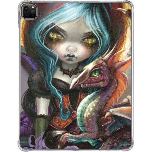Gothic Vampire Fairy with Dragon & Skulls by Jasmine Becket-Griffith iPad Cases