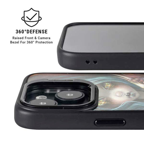 Gothic Vampire Fairy with Dragon & Skulls by Jasmine Becket-Griffith iPhone 14 Kickstand Case