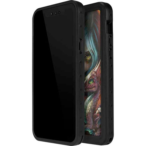 Gothic Vampire Fairy with Dragon & Skulls by Jasmine Becket-Griffith iPhone 15 Pro Waterproof Case