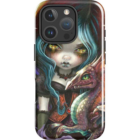 Gothic Vampire Fairy with Dragon & Skulls by Jasmine Becket-Griffith iPhone 16 Pro Impact Case