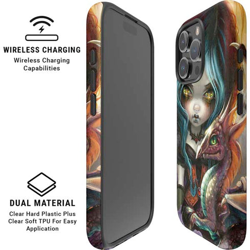 Gothic Vampire Fairy with Dragon & Skulls by Jasmine Becket-Griffith iPhone 16 Pro Magsafe Impact Case