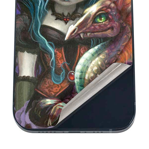 Gothic Vampire Fairy with Dragon & Skulls by Jasmine Becket-Griffith iPhone 16 Skin
