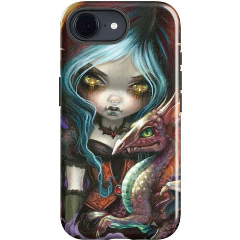Gothic Vampire Fairy with Dragon & Skulls by Jasmine Becket-Griffith iPhone 16e Impact Case
